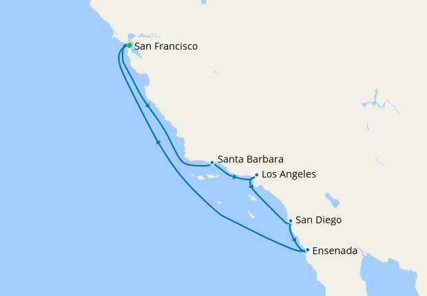 cruises round trip from san francisco