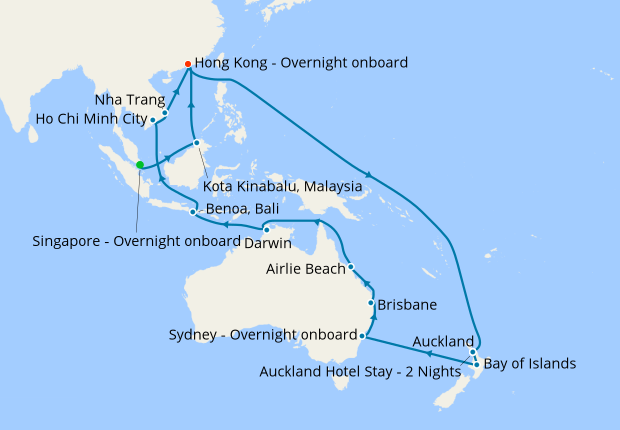 2 Queens S East Asia New Zealand Oz Adventure 9 February 2019 39 Nt Queen Mary 2 09 February 2019 Cunard Iglucruise