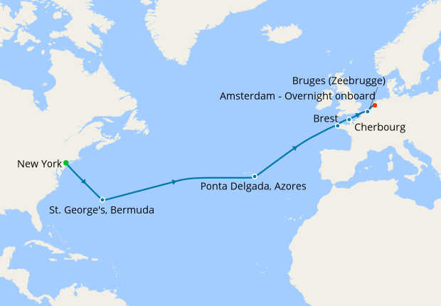 cruise from new york to amsterdam