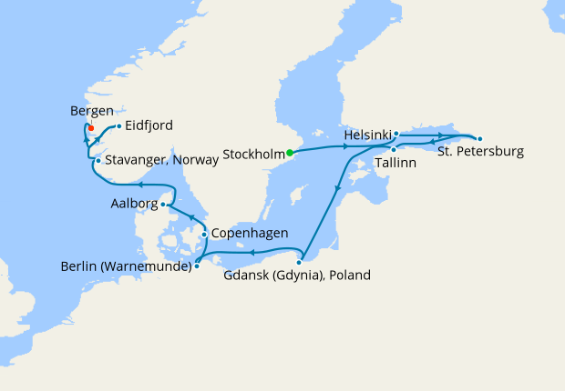 stockholm to bergen viking cruise