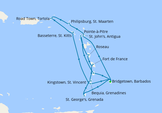 Seven Shores & Paradise Islands from Barbados, 24 March 2019  14 Nt 