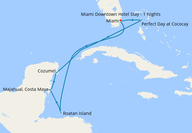 royal caribbean 7 day eastern caribbean cruise itinerary 7 day western ...