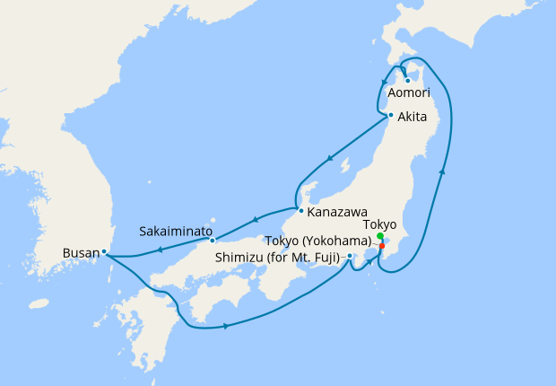 Japan Circumnavigation from Yokohama, 19 April 2020 | 11 Nt | Queen ...