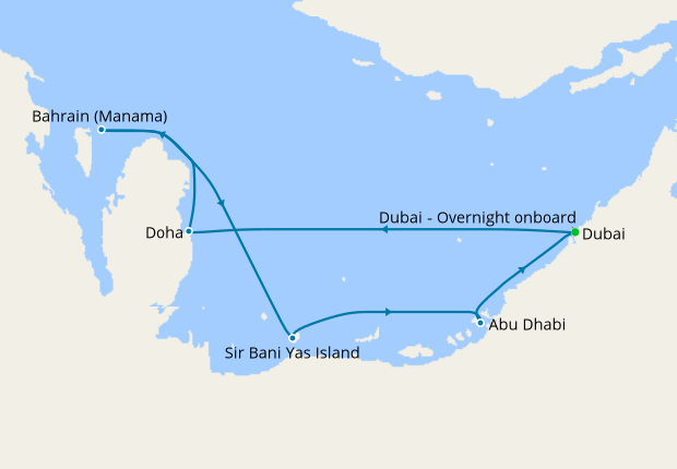 Dubai, Bahrain & Abu Dhabi