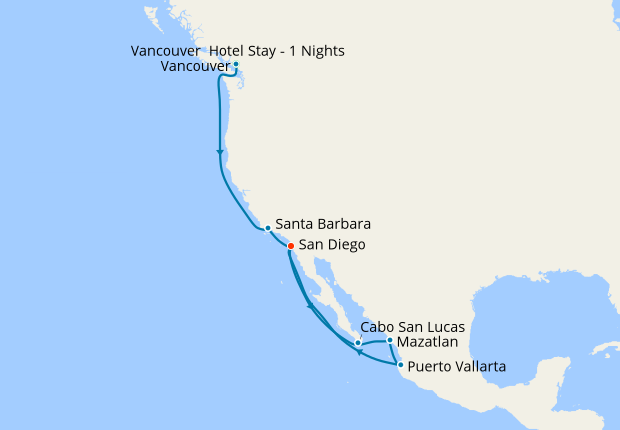 cruise to mexico from vancouver