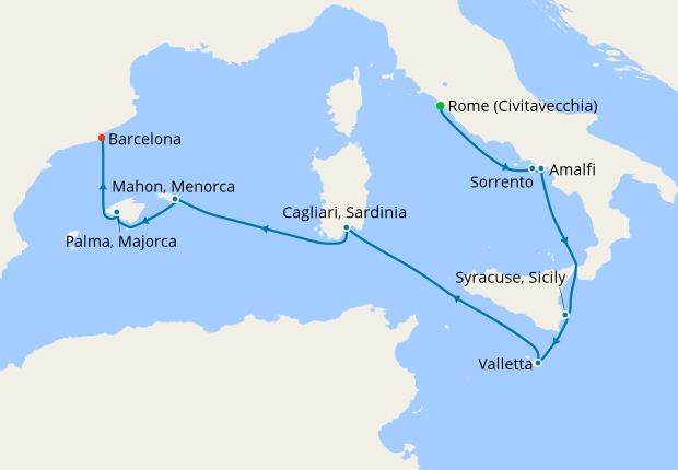 Italy, Malta & Spain Voyage, 26 October 2019 | 9 Nt | Azamara Pursuit ...