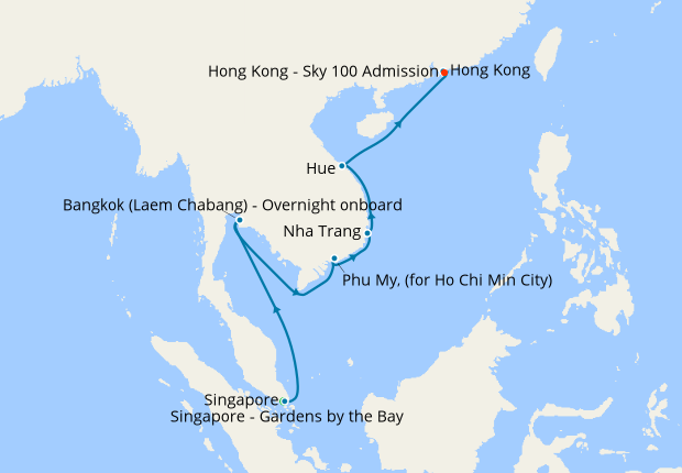 Singapore, Vietnam & Thailand to Hong Kong with Stay, 26 June 2019 | 15 ...