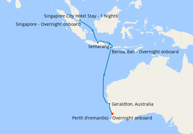 cruise from singapore to perth australia