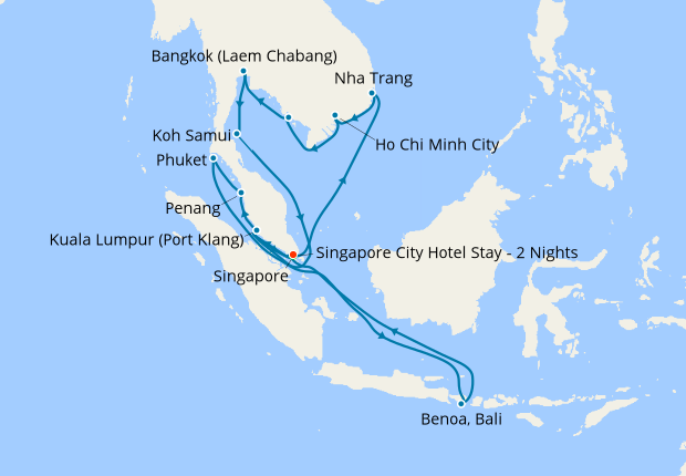 Malaysia, Vietnam & Thailand Solar Eclipse Cruise from Singapore with ...