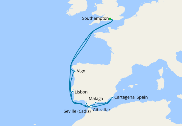 Atlantic Coast & Iberia with Olly Smith from Southampton