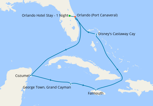 Western Caribbean from Port Canaveral, 24 May 2019 | 9 Nt | Disney ...