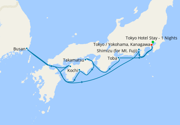 Shikoku from Tokyo, 18 November 2020 | 12 Nt | Diamond Princess | 18 ...