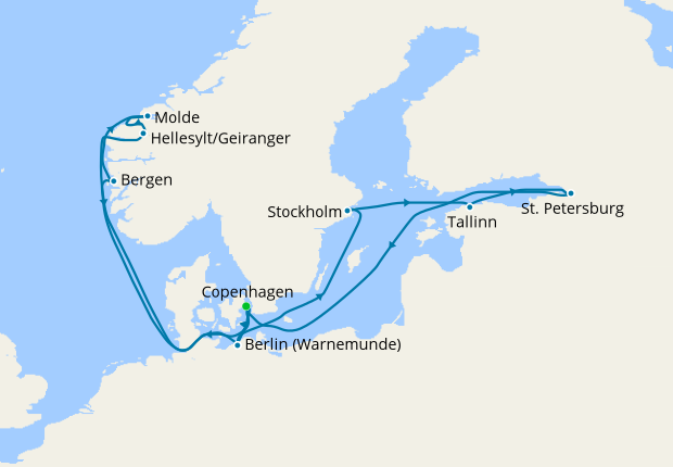 best northern europe cruise itinerary