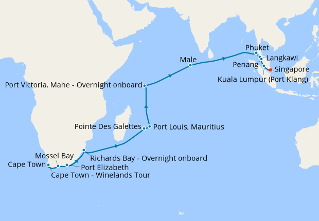 indian ocean cruises from south africa