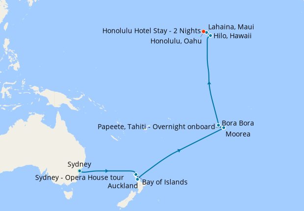 travel time hawaii to new zealand