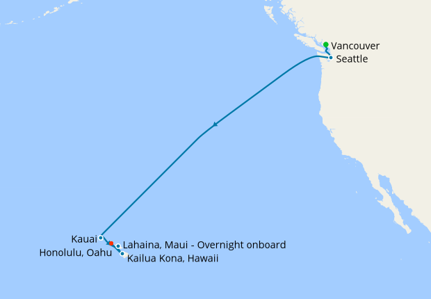 cruise from seattle to hawaii