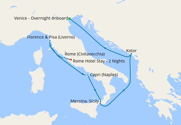 Best of Italy with Rome Stay, 4 June 2020 | 10 Nt | Celebrity