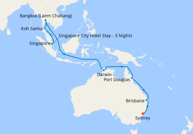 thailand to australia cruise