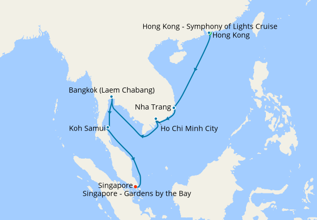 Hong Kong, Vietnam & Thailand to Singapore with Stays, 7 May 2020 | 14 ...