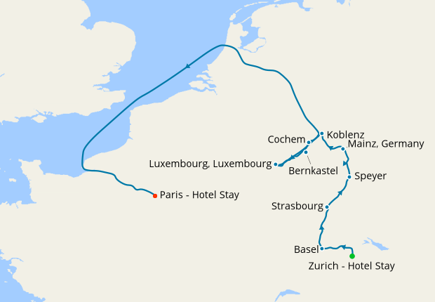 Paris to the Swiss Alps from Zurich, 25 March 2020 | 11 Nt | Viking