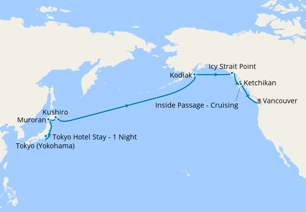 Tokyo To Alaska Vancouver 26 April 2019 17 Nt Westerdam