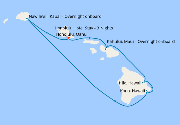 Hawaiian Islands from Honolulu with Waikiki Beach Stay, 22 July 2020