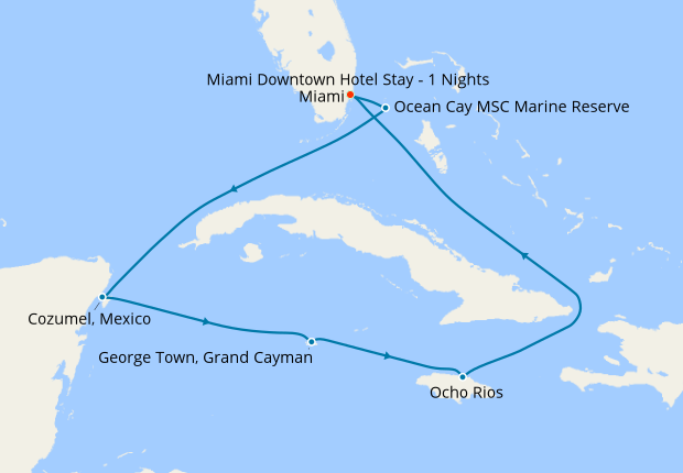 miami cruise itinerary