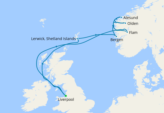norwegian fjords cruise from liverpool