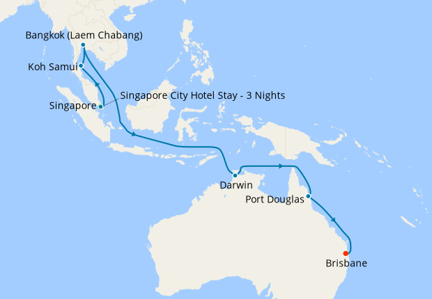 thailand to australia cruise