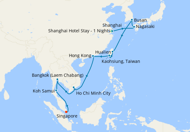 Shanghai To Singapore, 22 November 2020 