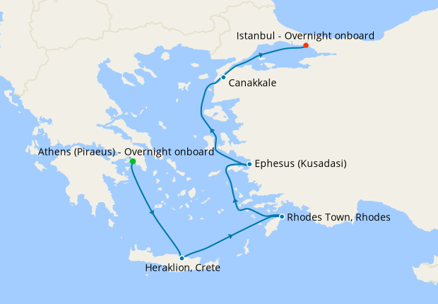 viking cruise istanbul to athens