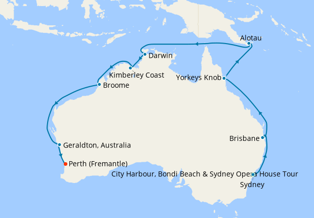 Discover Australia from Sydney to Perth with Stays, Princess Cruises ...