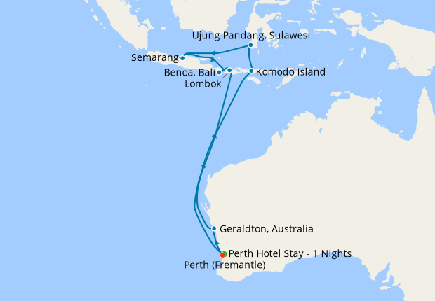cruise from australia to indonesia