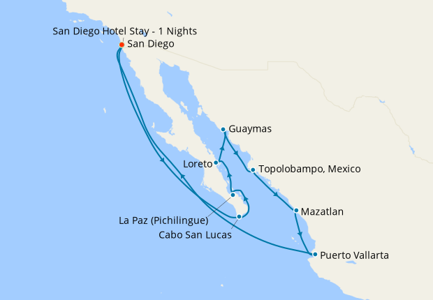 sea of cortez cruises from san diego