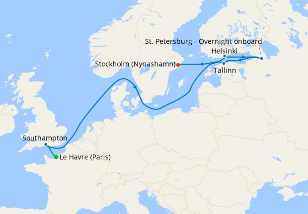 sky princess baltic cruise itinerary