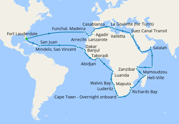 holland america 71 day africa cruise