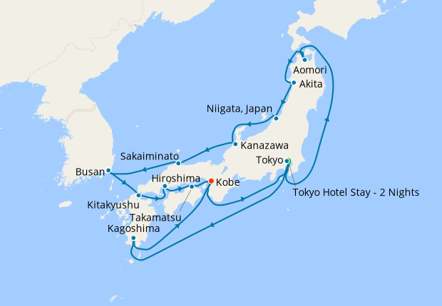 Tokyo Stay Circle Japan South Korea 4 April 2021 19 Nt - 