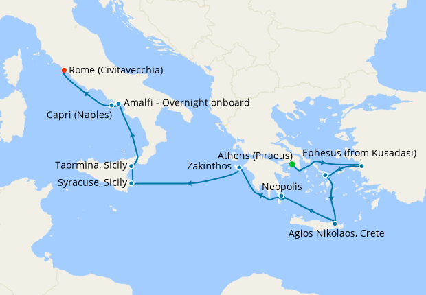 Athens to Rome, SeaDream Yacht Club, 27th July 2021 – Planet Cruise