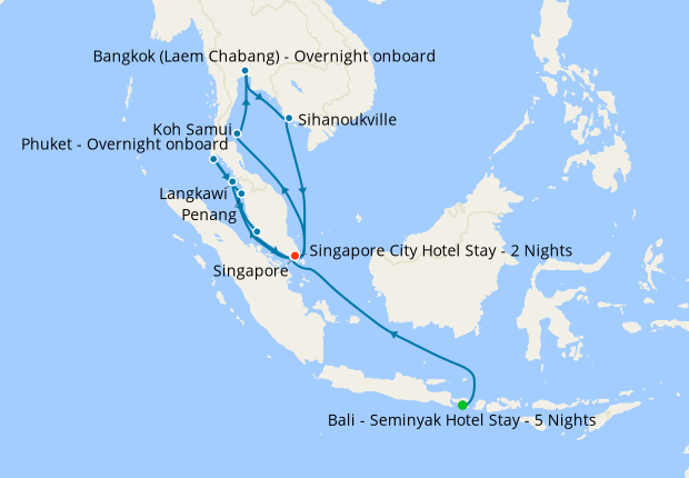 Valentine's Balinese Delights & Cruise Southeast Asia from Singapore ...