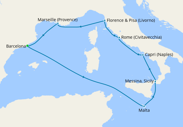 Mediterranean from Barcelona, 17 May 2021 | 8 Nt | Carnival Legend | 17 ...