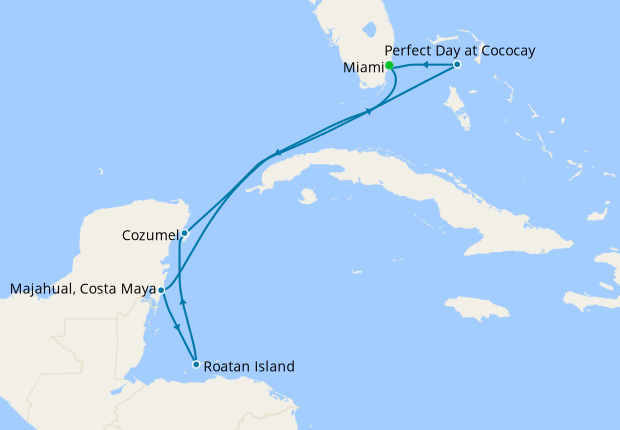 Western Caribbean with Perfect Day from Miami, Royal Caribbean, 14th