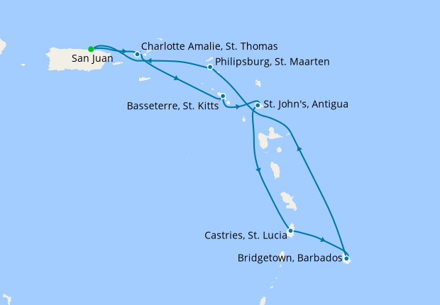 Southern Caribbean From San Juan 13 November 21 9 Nt Explorer Of The Seas 13 November 21 Royal Caribbean Iglucruise