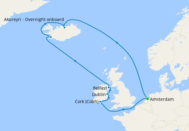 Iceland & Ireland from Amsterdam, 17 May 2021 | 12 Nt | Celebrity