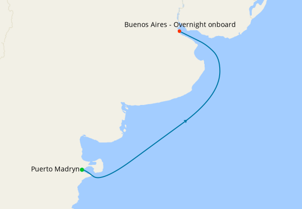 Map of the cruise