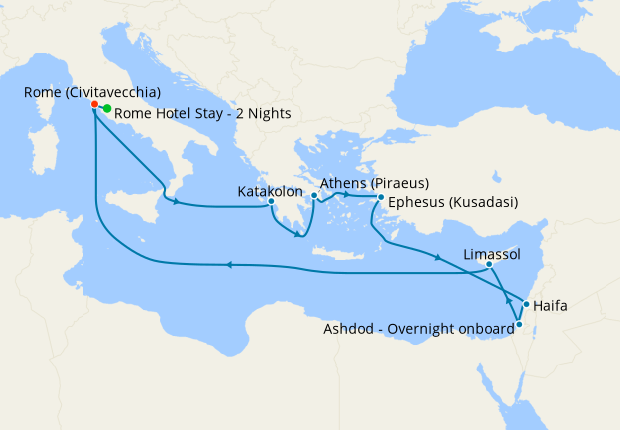 celebrity cruise israel and mediterranean