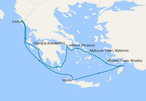 Aegean Discovery & 3 Nt Corfu Stay, 10 September 2021 10 Nt Marella ...