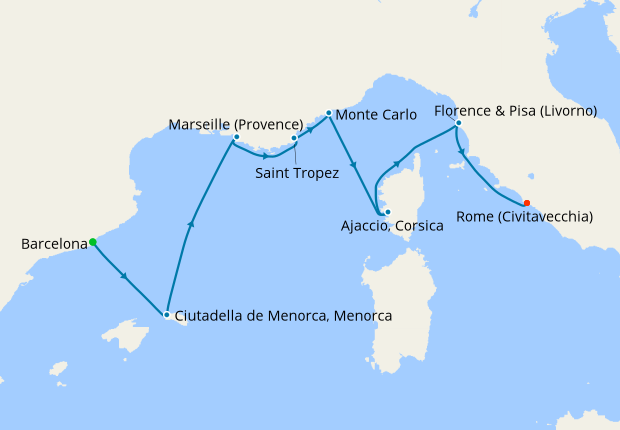 mengen Beraadslagen vrijheid Renaissance to Rivieras from Barcelona, Oceania Cruises, 12th April 2022 –  Planet Cruise