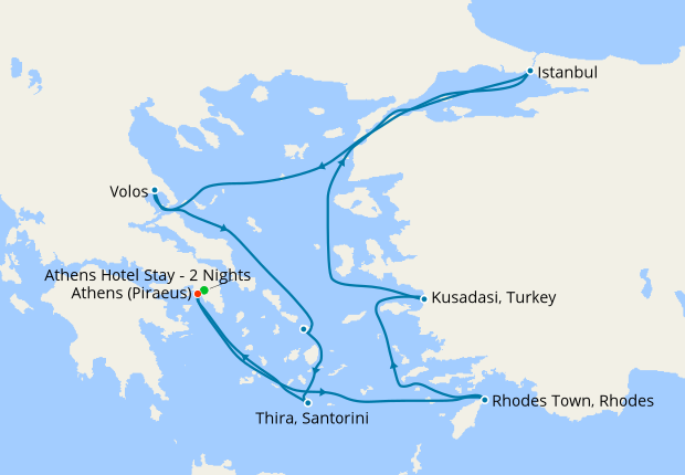 greek island cruises from athens to istanbul