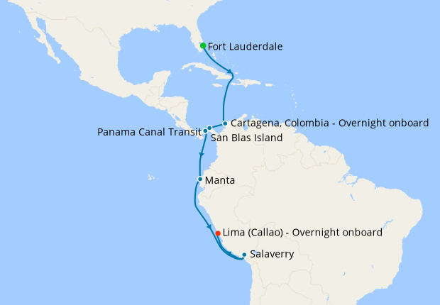 Fort Lauderdale to Lima (Callao)