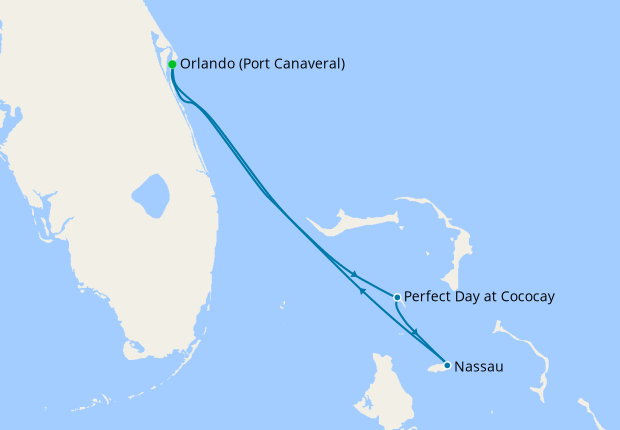 royal caribbean cruise port canaveral to bahamas